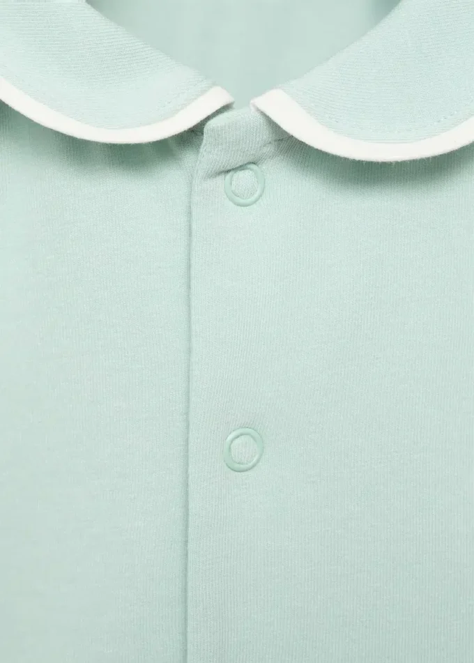 Piżama body z kołnierzykiem babydoll