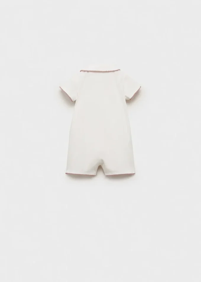 Piżama body z kołnierzykiem babydoll Piżama body z kołnierzykiem babydoll