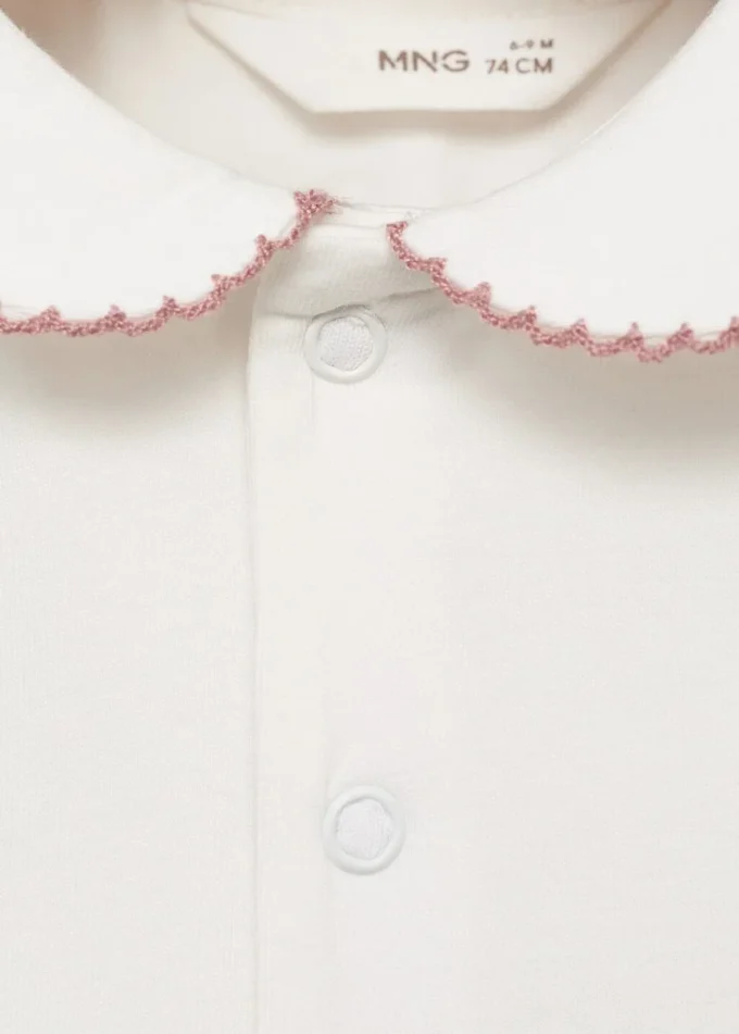 Piżama body z kołnierzykiem babydoll Piżama body z kołnierzykiem babydoll