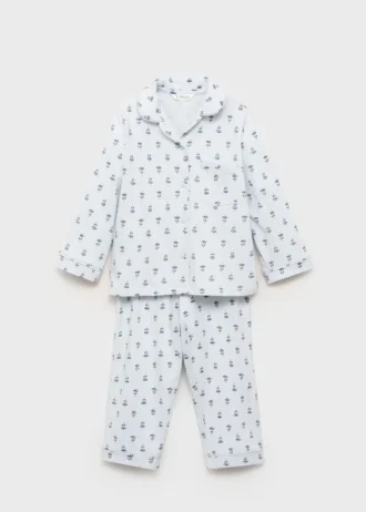 Piżama w kwiatowy wzór