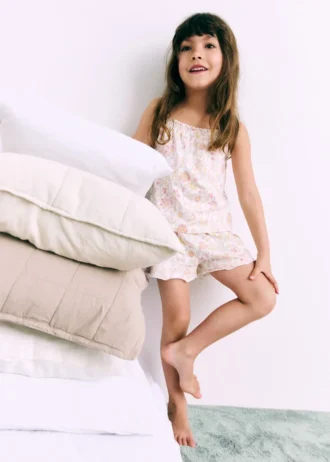 Piżama w kwiatowy wzór