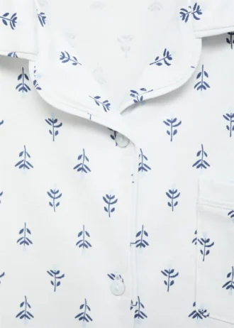 Piżama w kwiatowy wzór