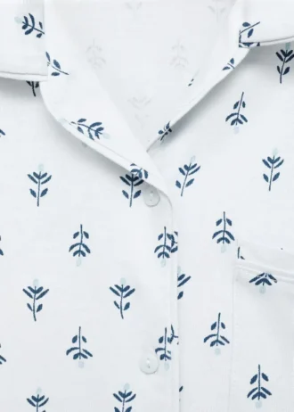 Piżama w kwiatowy wzór