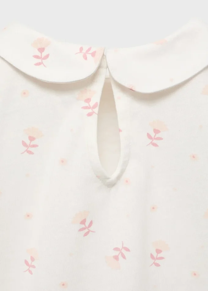 Piżama z nadrukiem i kołnierzykiem typu Peter Pan Piżama z nadrukiem i kołnierzykiem typu Peter Pan