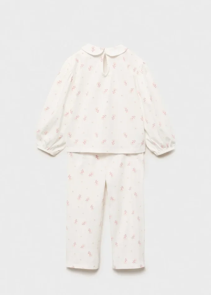 Piżama z nadrukiem i kołnierzykiem typu Peter Pan Piżama z nadrukiem i kołnierzykiem typu Peter Pan