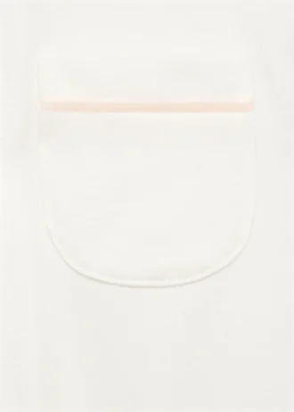 Piżama z okrągłym dekoltem i kieszenią