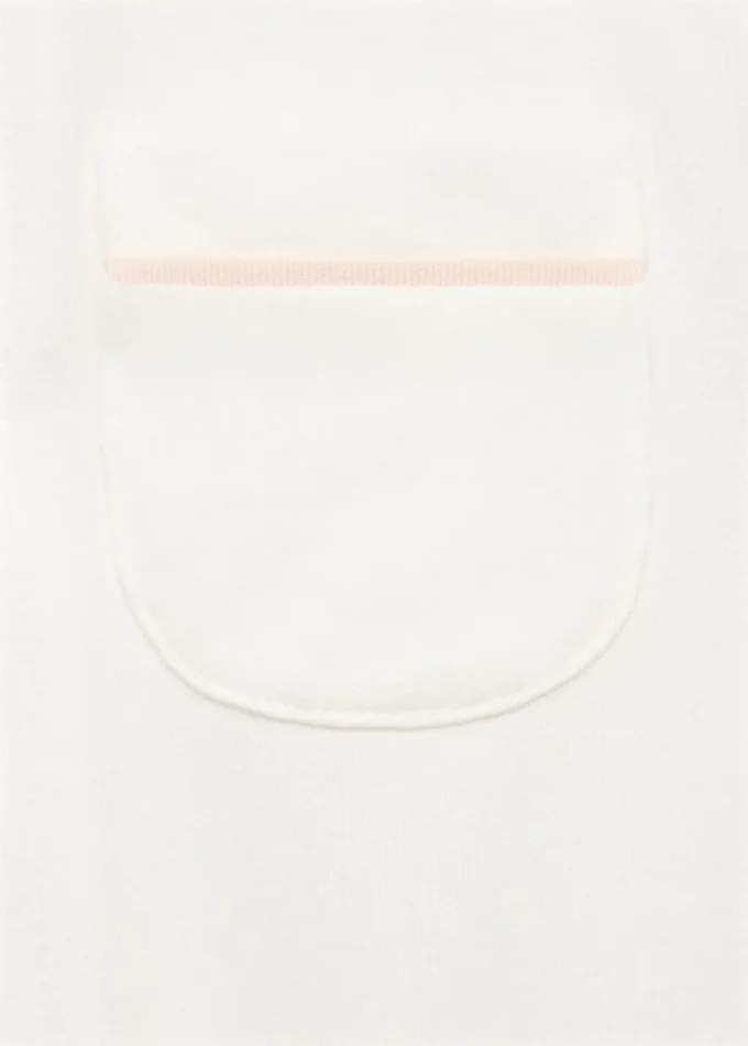 Piżama z okrągłym dekoltem i kieszenią Piżama z okrągłym dekoltem i kieszenią