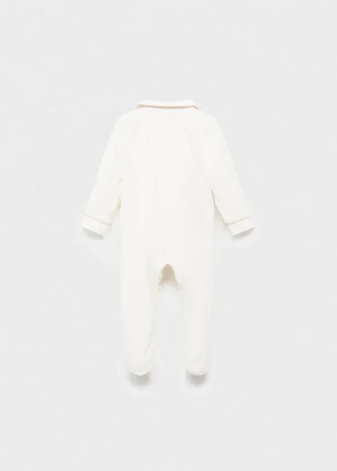 Piżama z okrągłym dekoltem i kieszenią Piżama z okrągłym dekoltem i kieszenią