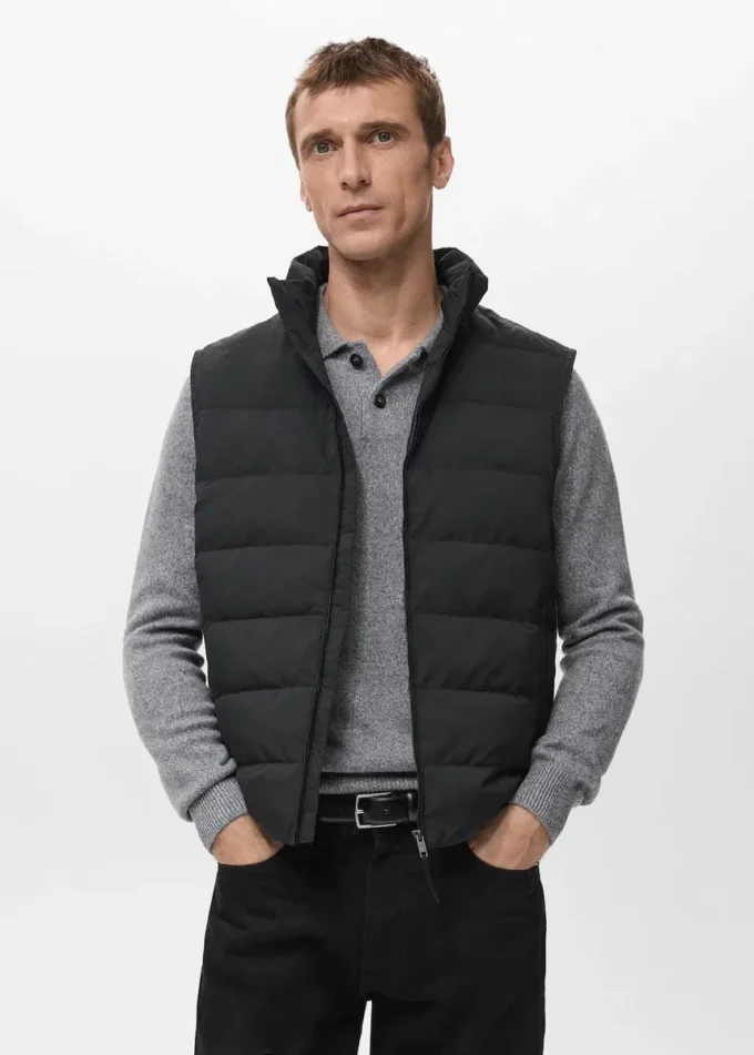 Pikowana kamizelka z wypełnieniem z puchu i pierza Pikowana kamizelka z wypełnieniem z puchu i pierza