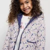 Pikowana kurtka z kwiatowym nadrukiem Pikowana kurtka z kwiatowym nadrukiem