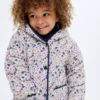 Pikowana kurtka z kwiatowym nadrukiem Pikowana kurtka z kwiatowym nadrukiem