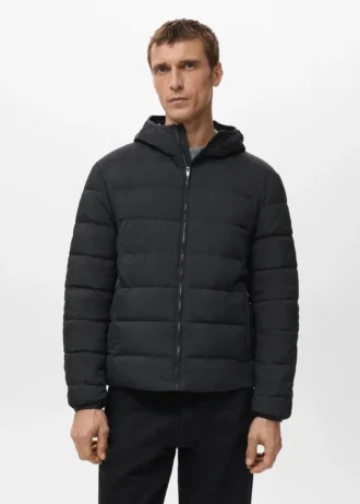 Pikowana kurtka z wypełnieniem z puchu i pierza