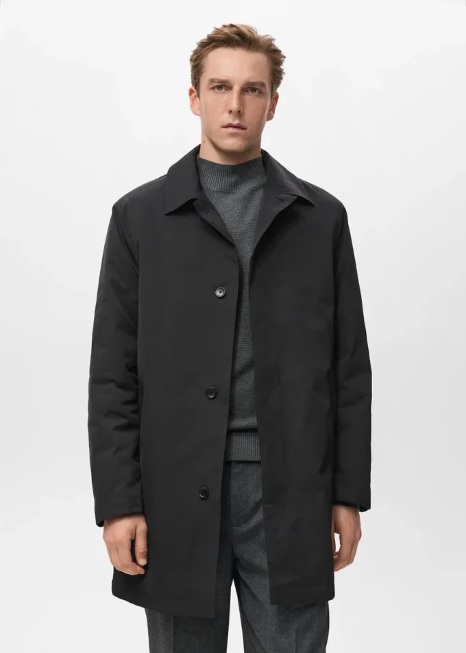 Pikowany, wodoodporny trencz Pikowany, wodoodporny trencz