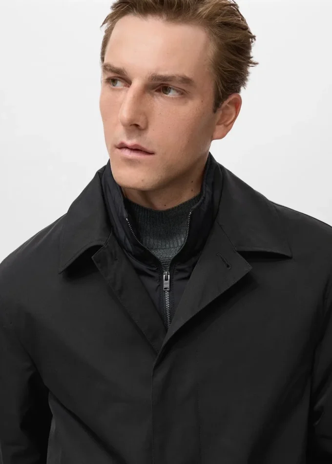 Pikowany, wodoodporny trencz Pikowany, wodoodporny trencz