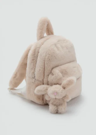 Plecak z futerkiem królika