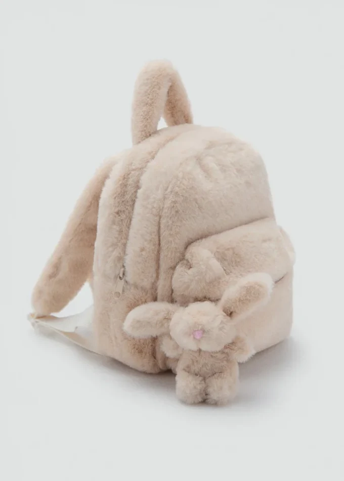 Plecak z futerkiem królika Plecak z futerkiem królika