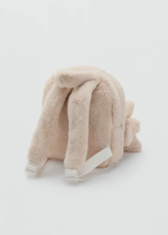 Plecak z futerkiem królika