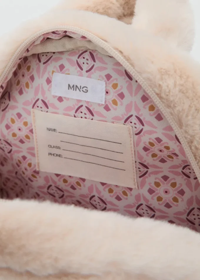 Plecak z futerkiem królika Plecak z futerkiem królika