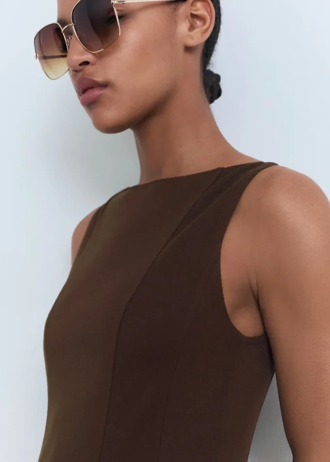 Plisowana sukienka o kroju litery A Plisowana sukienka o kroju litery A