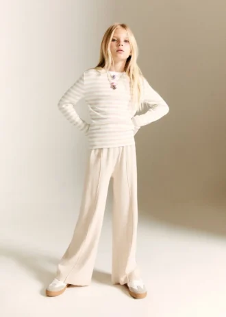 Skórzane sneakersy z mieszanych materiałów