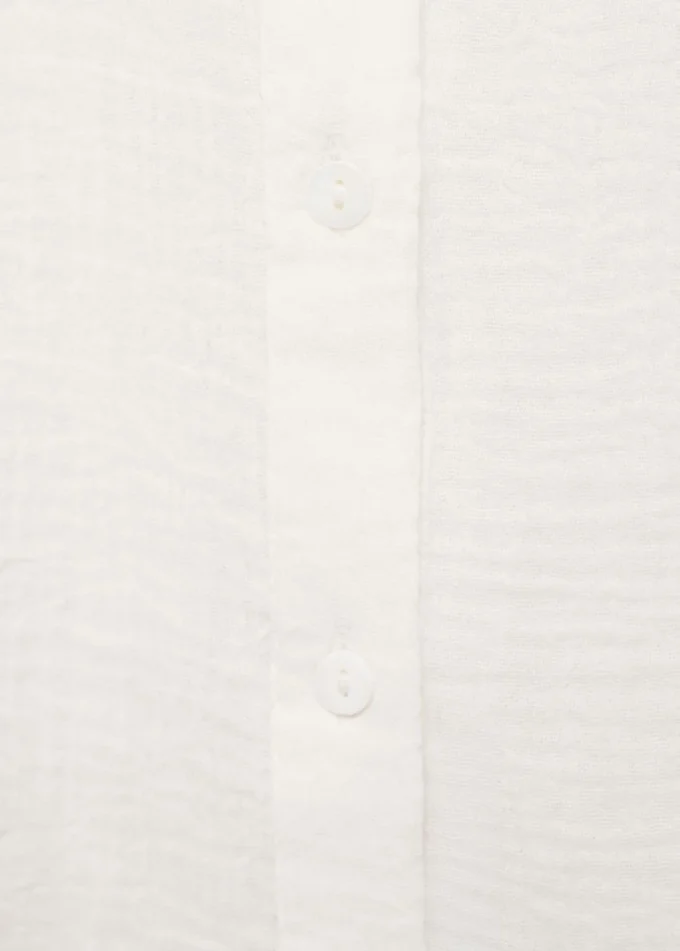 Pomarszczona koszula z falbanami Pomarszczona koszula z falbanami