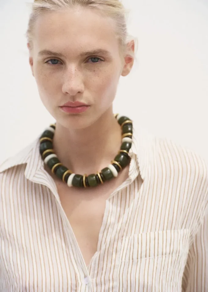 Półprzezroczysta koszula w paski Półprzezroczysta koszula w paski