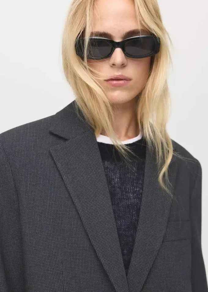 Prosta marynarka z kieszeniami z klapką Prosta marynarka z kieszeniami z klapką