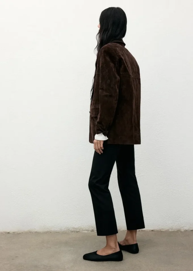 Prosta marynarka z zamszu