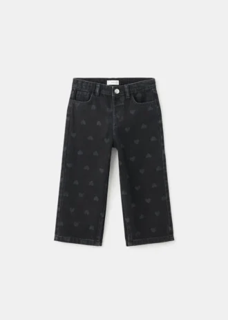 Proste dżinsy z sercami Proste dżinsy z sercami