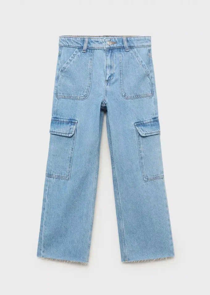 Proste jeansy cargo Proste jeansy cargo