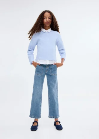 Proste jeansy z kieszeniami