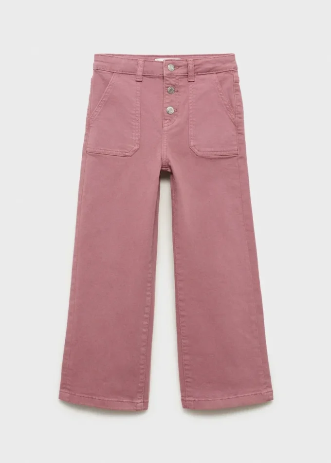 Proste jeansy z kieszeniami Proste jeansy z kieszeniami