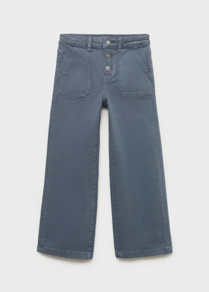 Proste jeansy z kieszeniami Proste jeansy z kieszeniami