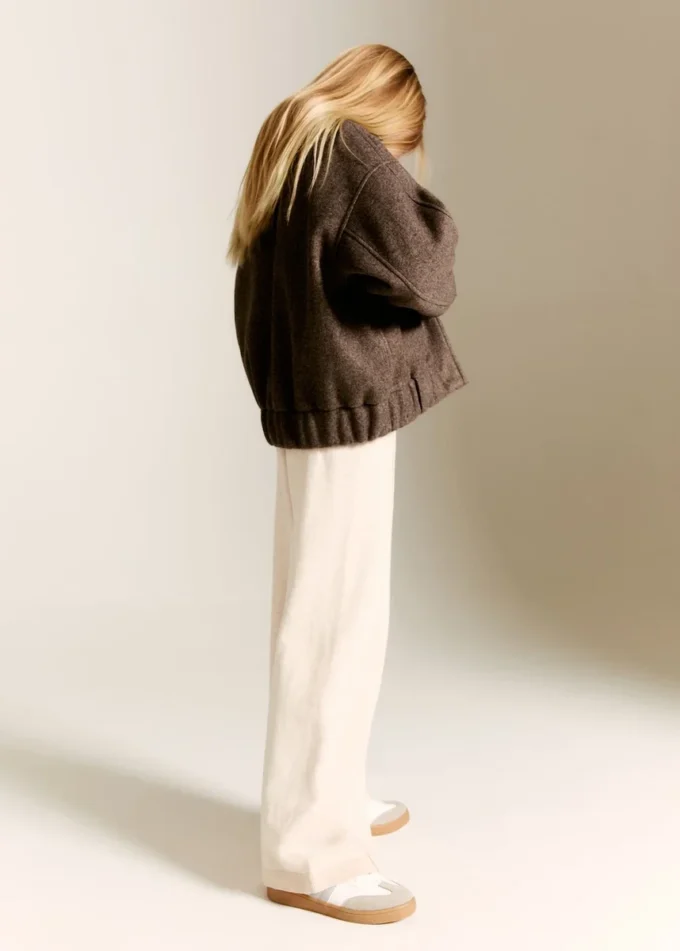 Proste spodnie bawełniane Proste spodnie bawełniane