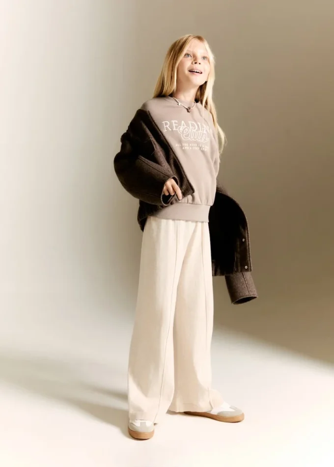 Proste spodnie bawełniane Proste spodnie bawełniane