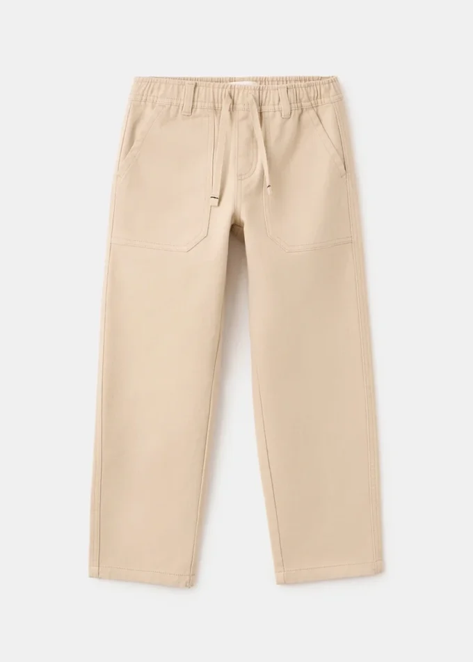 Proste spodnie bawełniane Proste spodnie bawełniane