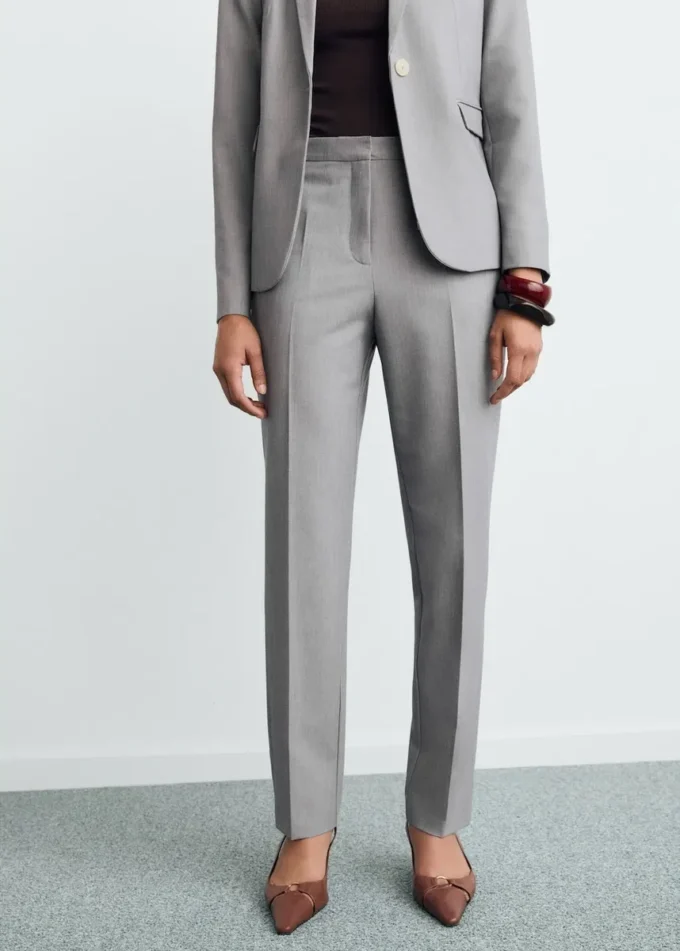 Proste spodnie garniturowe Proste spodnie garniturowe