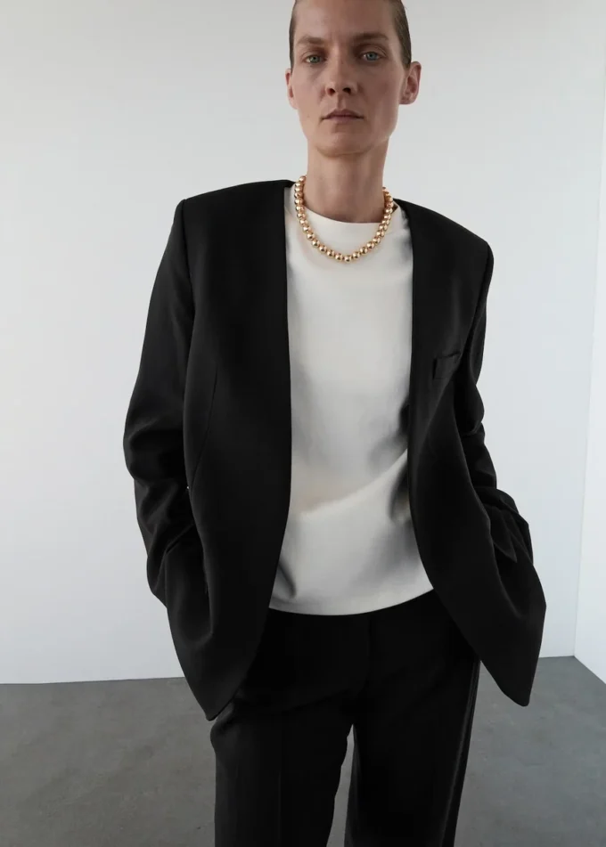 Proste spodnie garniturowe Proste spodnie garniturowe