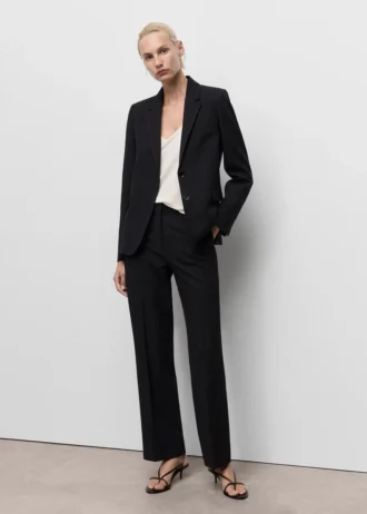 Proste spodnie garniturowe Proste spodnie garniturowe