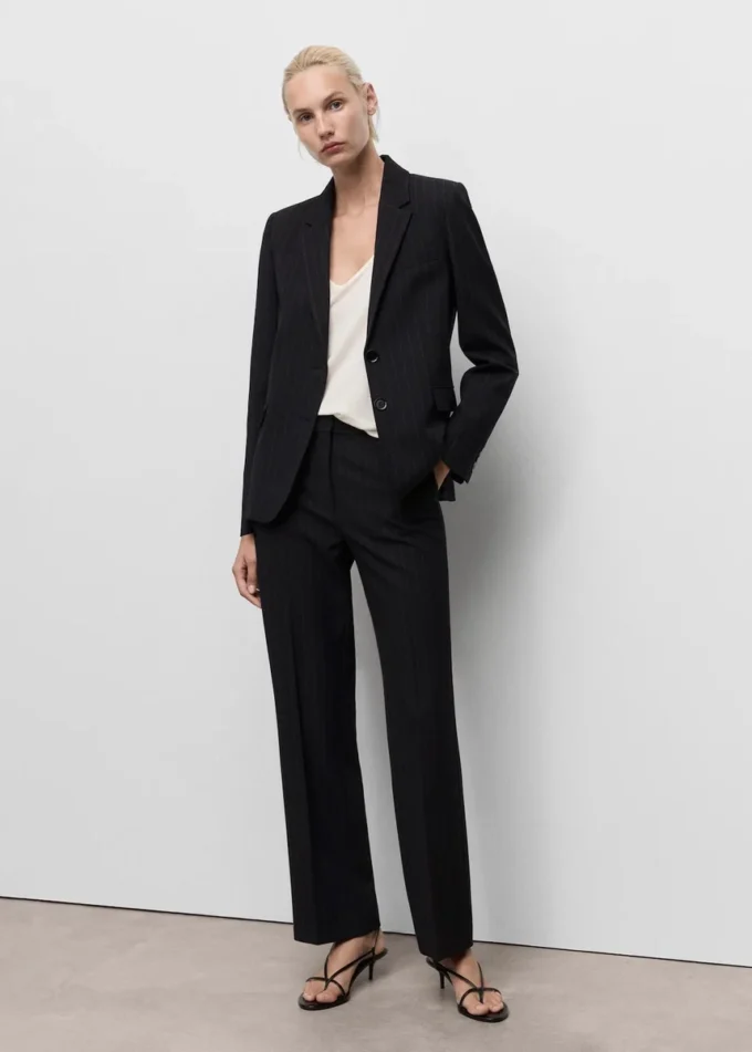Proste spodnie garniturowe Proste spodnie garniturowe