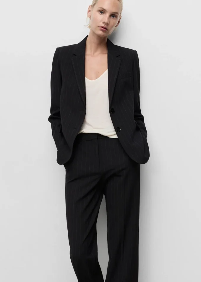 Proste spodnie garniturowe Proste spodnie garniturowe