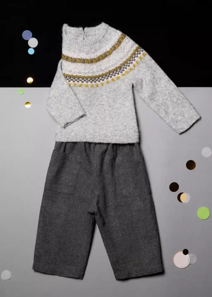 Sweter z dzianiny żakardowej Sweter z dzianiny żakardowej