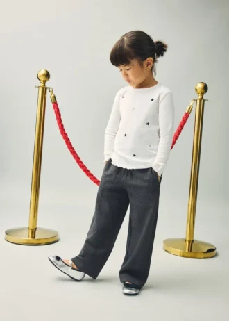 Proste spodnie z dzianiny