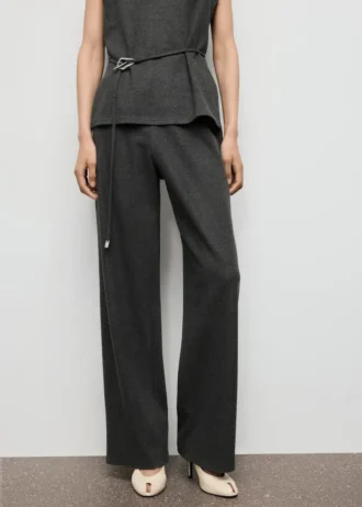 Proste spodnie z elastyczną talią