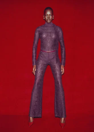 Proste spodnie z koronki Proste spodnie z koronki