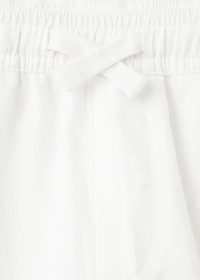 Proste spodnie z mieszanki lnu Proste spodnie z mieszanki lnu