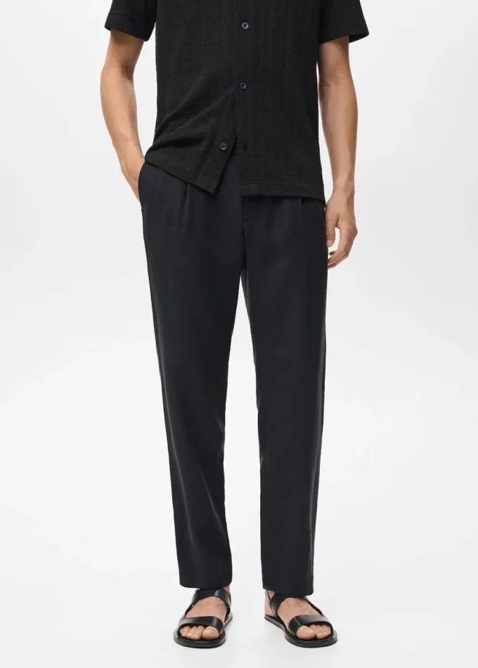 Proste spodnie z zakładkami Proste spodnie z zakładkami