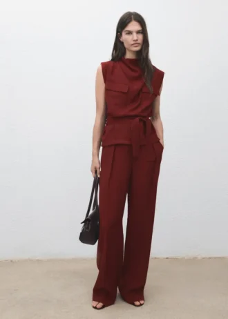 Proste spodnie z zakładkami Proste spodnie z zakładkami