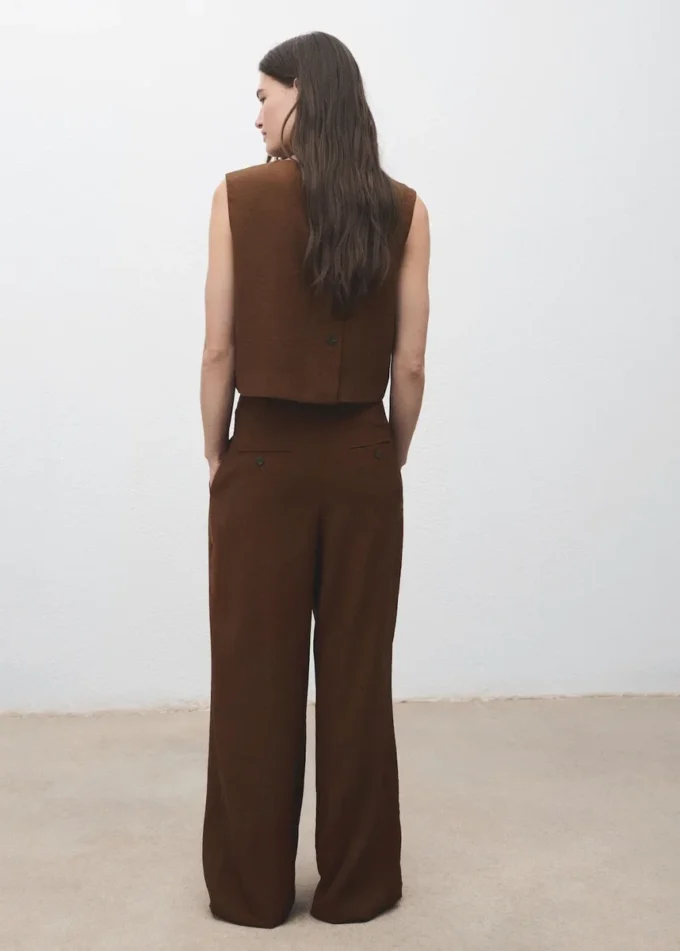 Proste spodnie z zakładkami Proste spodnie z zakładkami