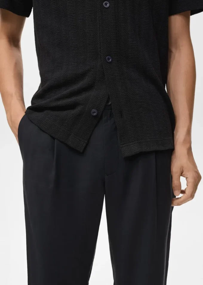 Proste spodnie z zakładkami Proste spodnie z zakładkami